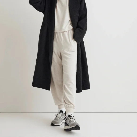 NWT / madewell Brushed Jersey Jogger Pants - Picture 2 of 10